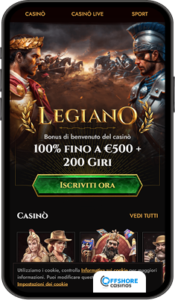 Legiano Casino Mobile