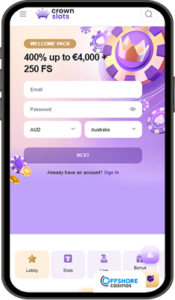 Crownslots Casino Mobile