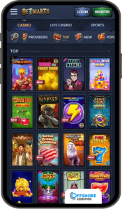 BetWarts Casino Mobile