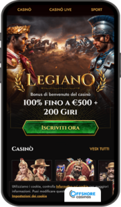 Legiano Casino Mobile